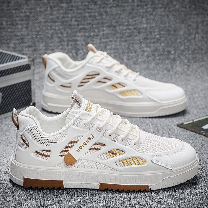 Damen modische Sneakers mit atmungsaktiven Mesh-Einsätzen und flexiblem Fußbett Drune