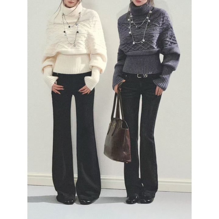 Damen Strickpullover mit Oversized-Schnitt und Rollkragen Drune