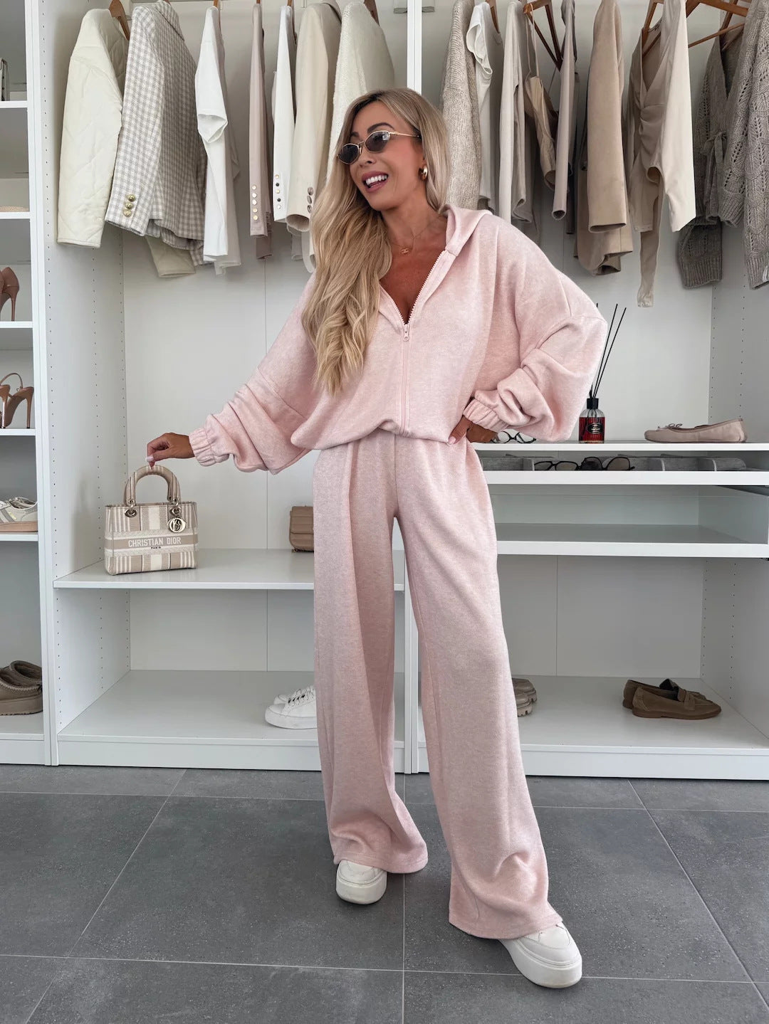 Damen modischer und bequemer Kapuzenoverall Drune