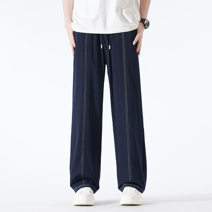 Herren Bequeme Relaxed Fit Freizeithose Drune