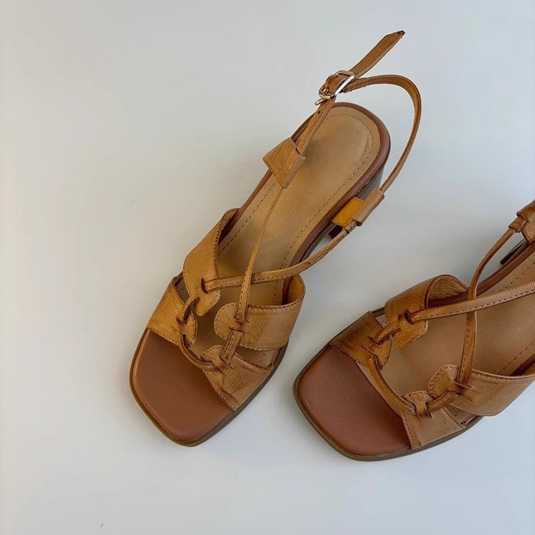 Frauen Schicke Absatzsandalen Drune