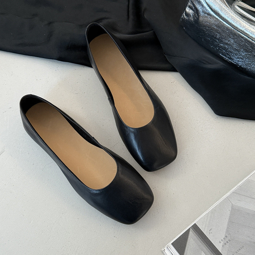 Damen Ballerinas aus hochwertigem Metallic-Leder mit komfortabler Innensohle Drune