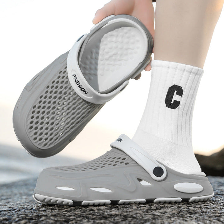 Herren Atmungsaktive Clogs mit verstellbarem Riemen Drune