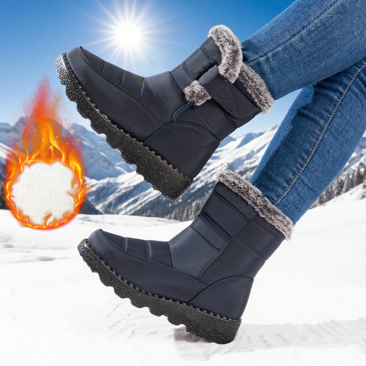 Damen Winterboots mit warmem Fleece-Futter und rutschfester Sohle Drune