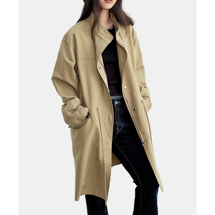 Damen Modische Übergangsjacke mit hohem Kragen Drune 1789268979