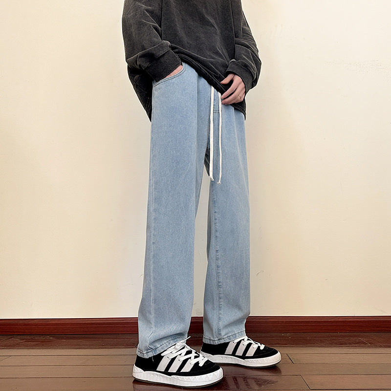 Herren weite Cargo-Jeans mit elastischem Bund und praktischen Taschen Drune