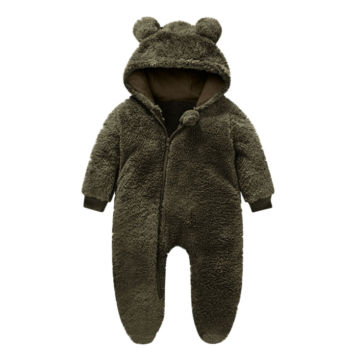 Kleinkind Fleece Overall mit Bärenohren Drune
