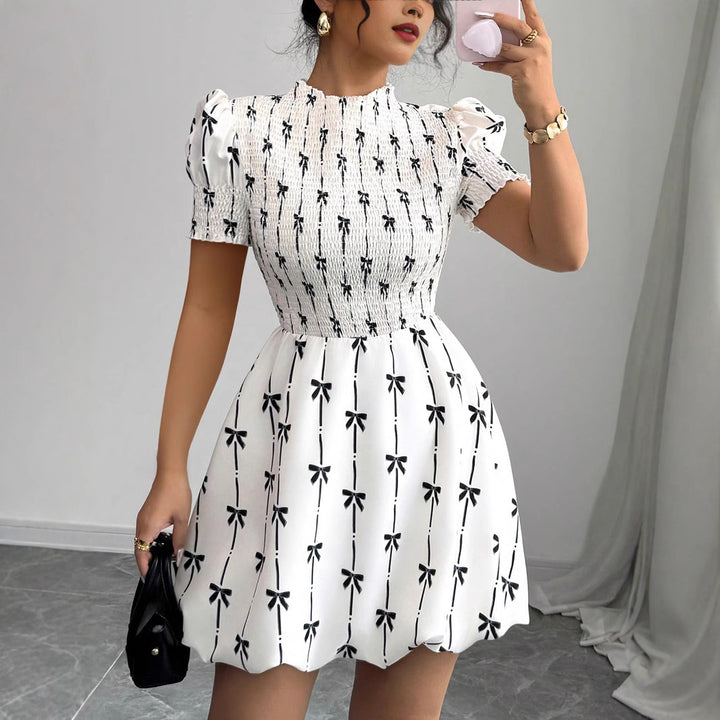 Damen Verspieltes Sommerkleid mit Rüschendetails und hochwertiger Baumwollmischung Drune