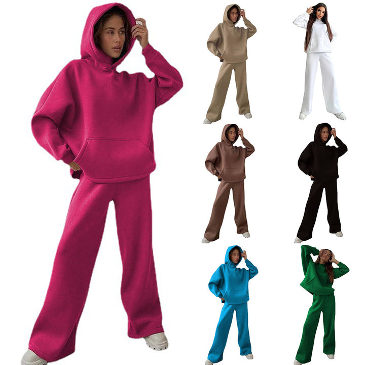 Damen lässiger Hoodie- und Jogginghosen-Look Drune