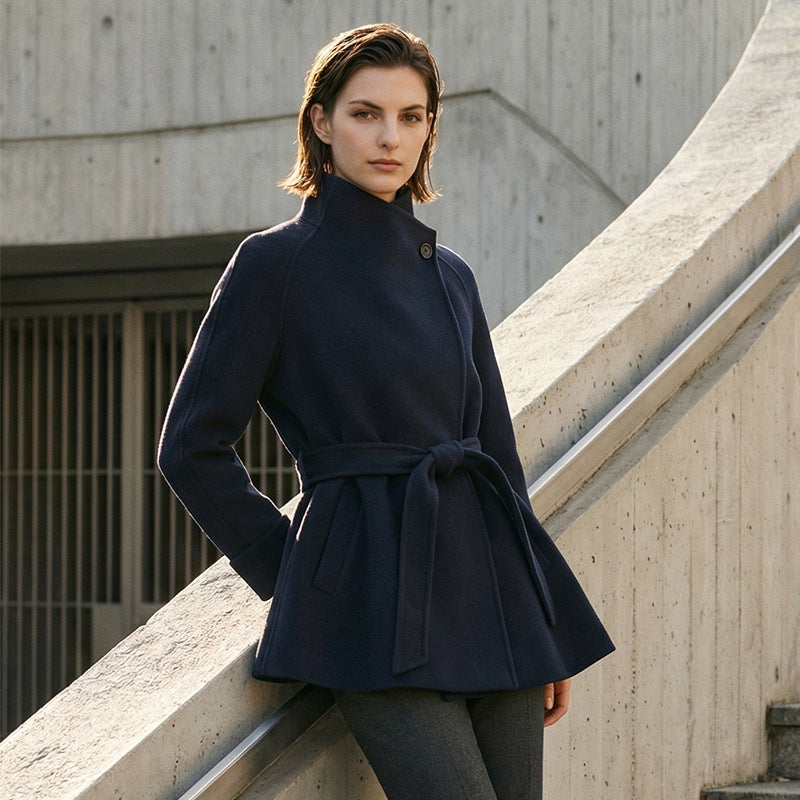 Damen Urbaner Taillierter Mantel Drune