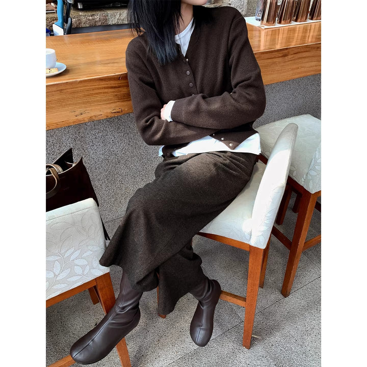 Damen Lässige, weite Strickjacke Drune
