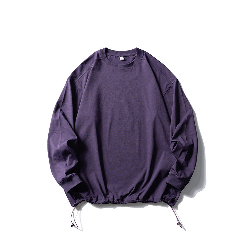 Unisex Oversize-Sweatshirt mit verstellbarem Kordelzugsaum, Raglanärmeln und Rippbündchen Drune