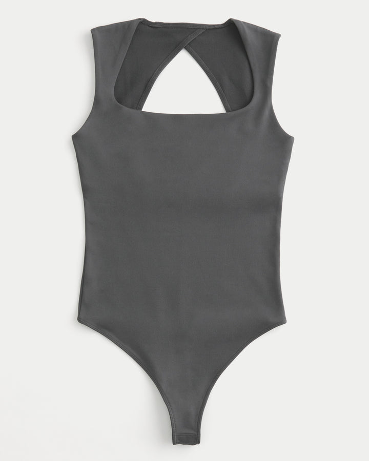 Damen Sportlicher Body mit Kreuzrücken Drune