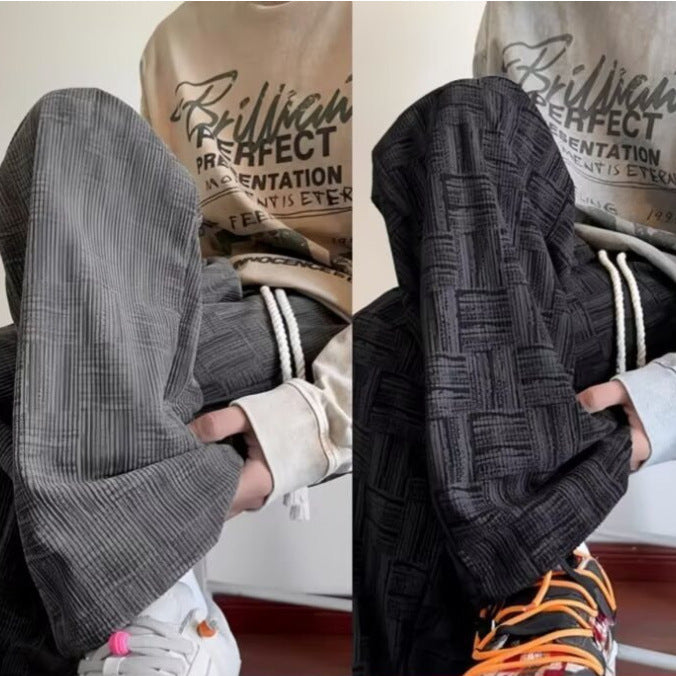 Damen Legere Karo-Design Jogginghose Drune