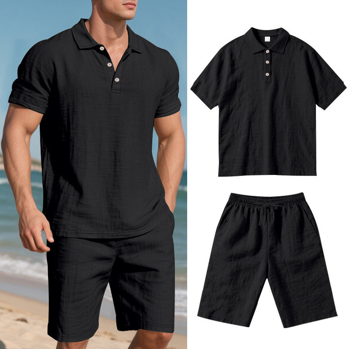 Herren hochwertiges Freizeit-Set mit atmungsaktiver Textur Drune