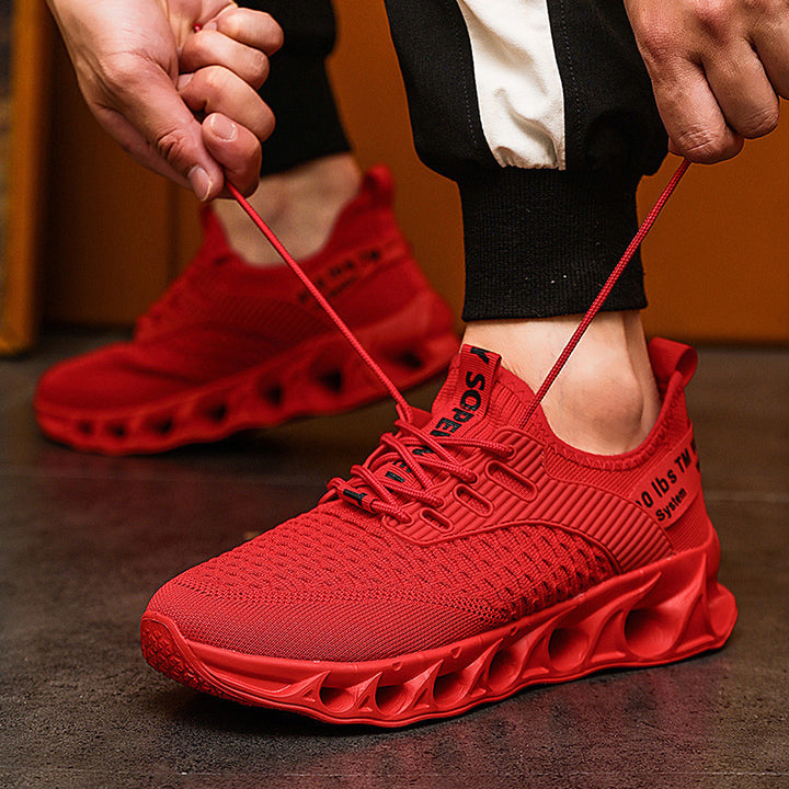 Unisex Performance-Sneaker mit innovativer gelochter Luftsohle und gestricktem Obermaterial Drune