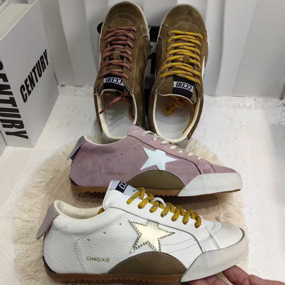 Damen Sneakers mit weichem Wildleder und modischen Details Drune
