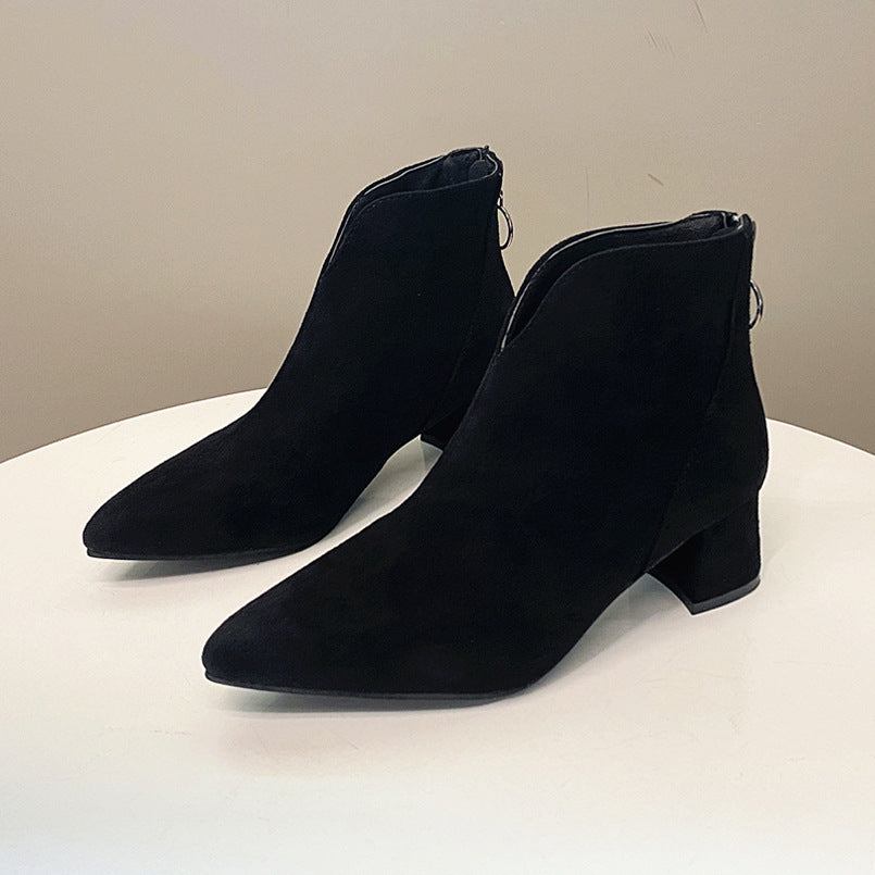 Damen Elegante und bequeme Stiefeletten Drune