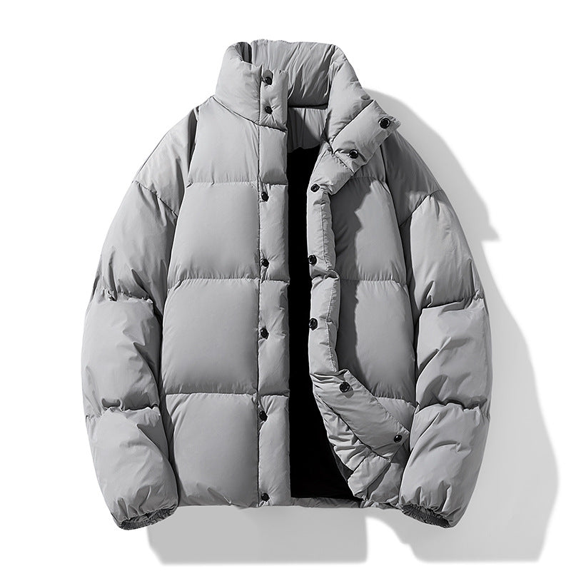 Herren Wattierte Winter-Steppjacke mit hohem Stehkragen Drune