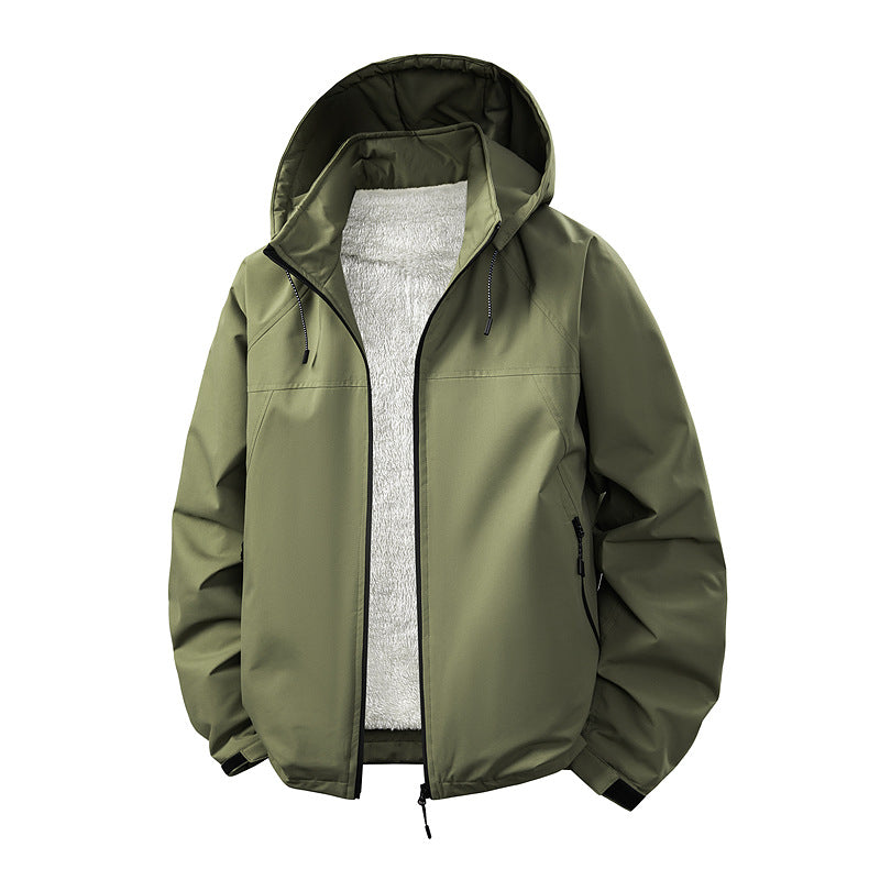 HerrenKapuzenjacke mit innerem Teddy-Futter Drune