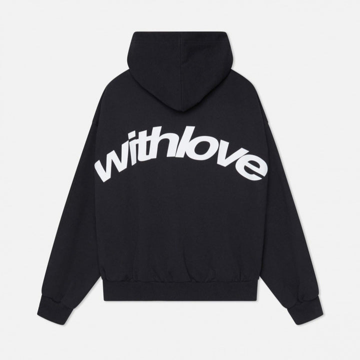 Unisex nan Oversized Kapuzenpullover mit großem Rückenprint und weichem Fleece Innen Drune