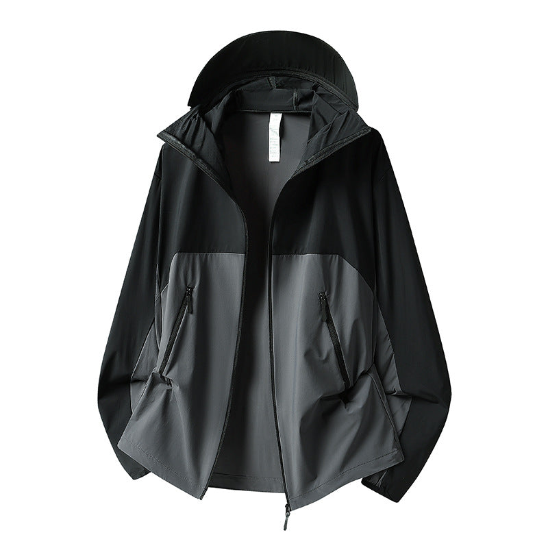 Damen Leichte Windjacke mit verstellbarem Kapuzenrand Drune
