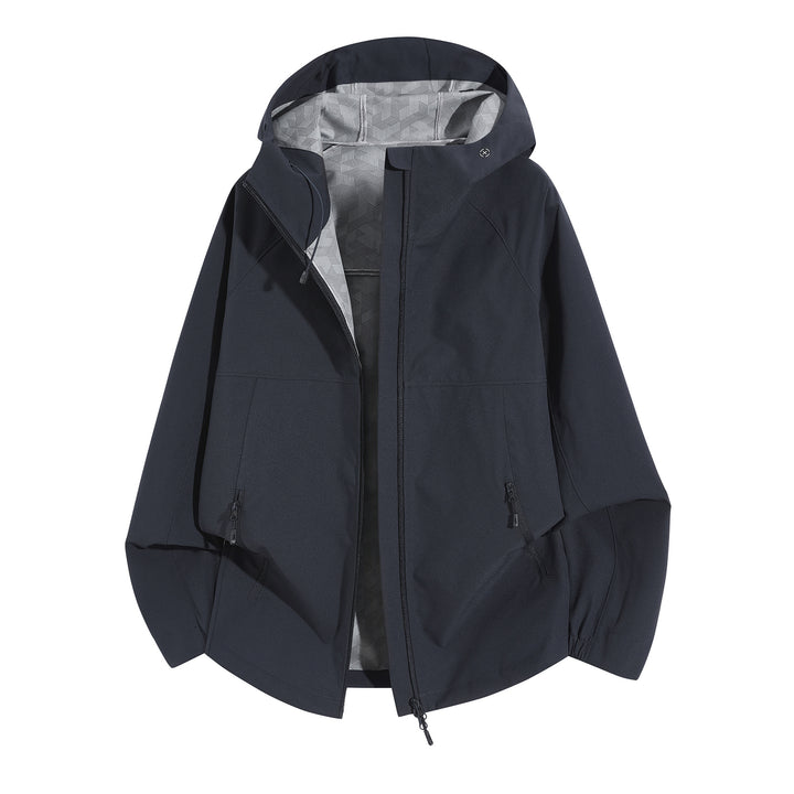 Damen Wetterfeste Kapuzenjacke mit belüftetem Kragen Drune