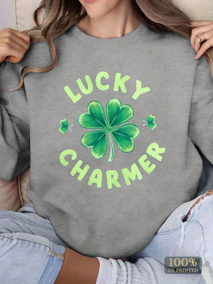 Damen Sweatshirt mit motivierendem Print und lässigem Schnitt Drune
