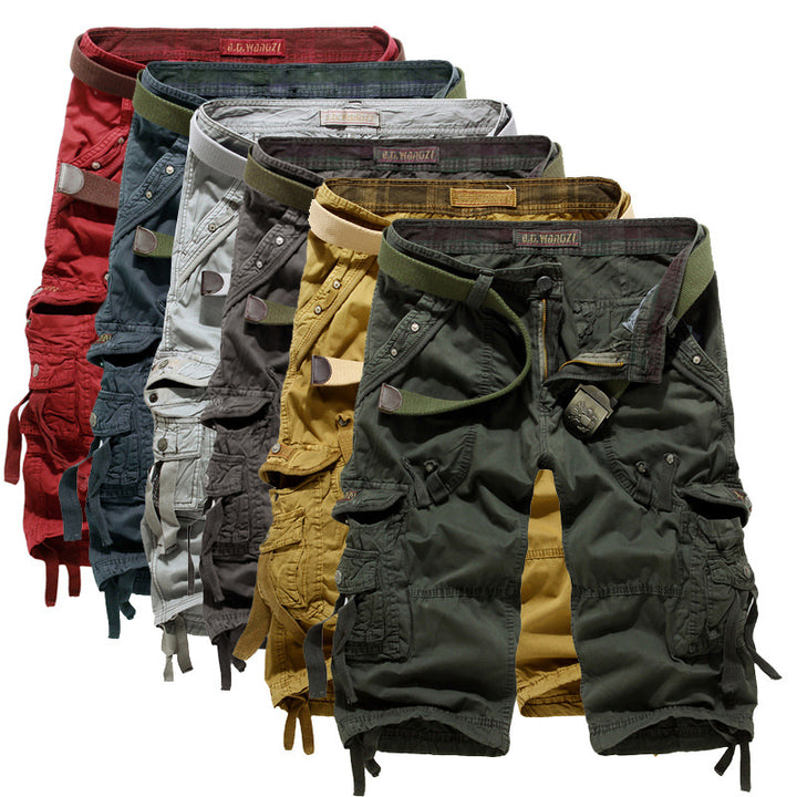 Herren Cargo Shorts mit mehreren Taschen Drune