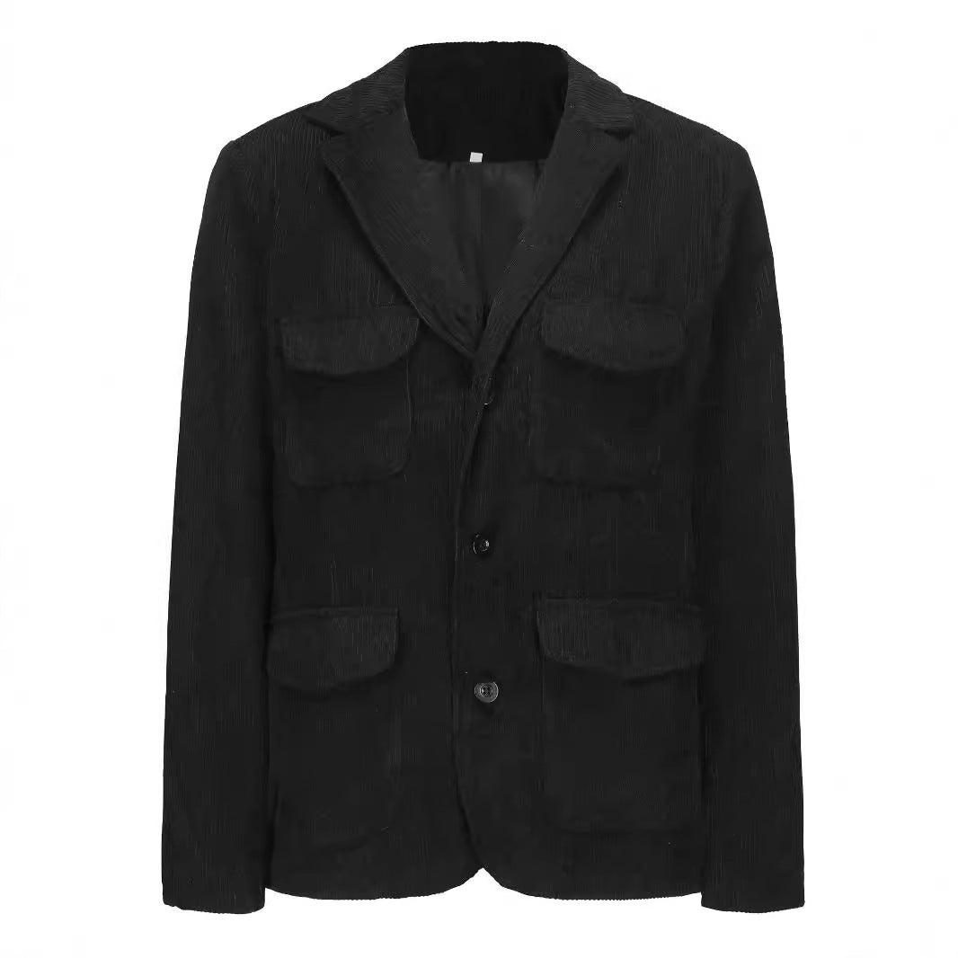 Damen modischer Cordblazer mit funktionalen Taschen Drune