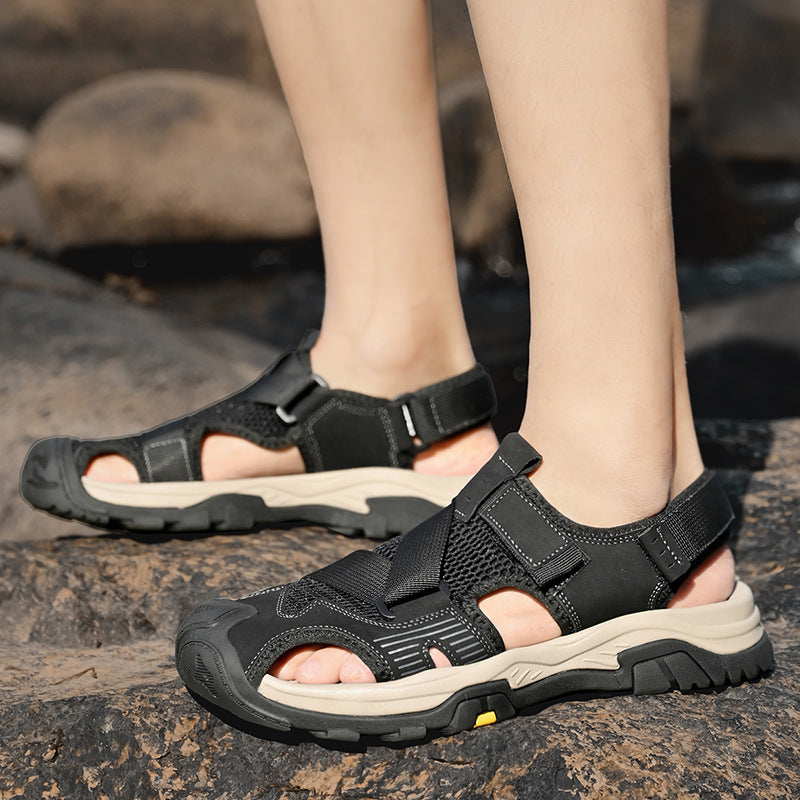 Damen Sportliche Outdoor-Sandalen mit rutschfester Sohle und verstellbaren Riemen Drune
