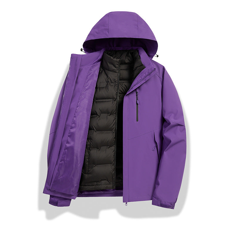 Herren Kombinierbare Winterjacke mit abnehmbarem Stepp-Innenfutter Drune