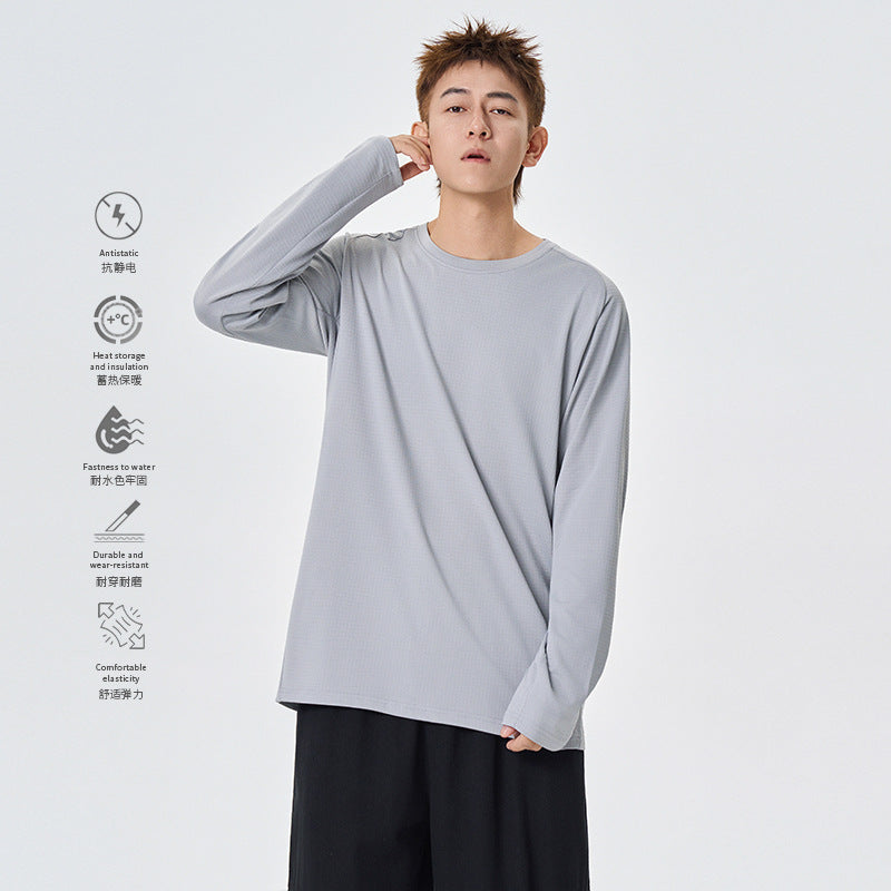 Herren Langarm-Thermo-Shirt mit Waffelstruktur und atmungsaktivem Funktionsmaterial Drune