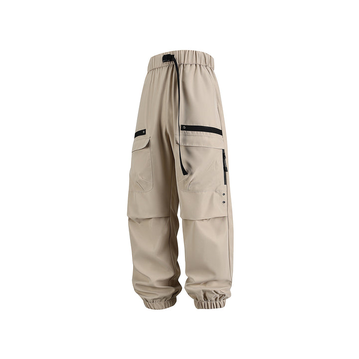 Herren weite Cargo-Jogginghose im Tech‑Utility‑Look mit elastischem Bund und multifunktionalen Klapptaschen Drune
