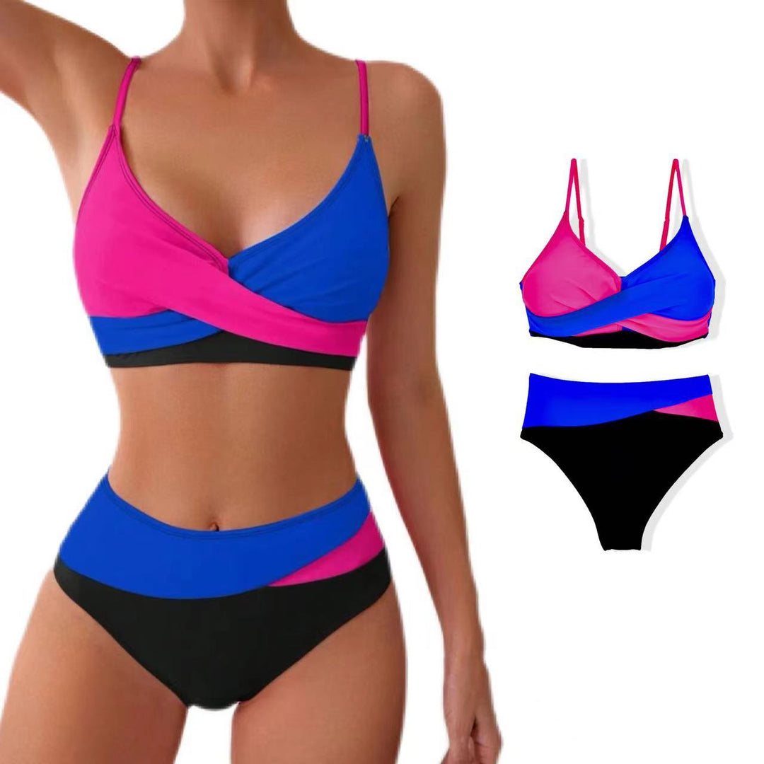 Damen Bunt gemusterter Sport-Bikini Drune