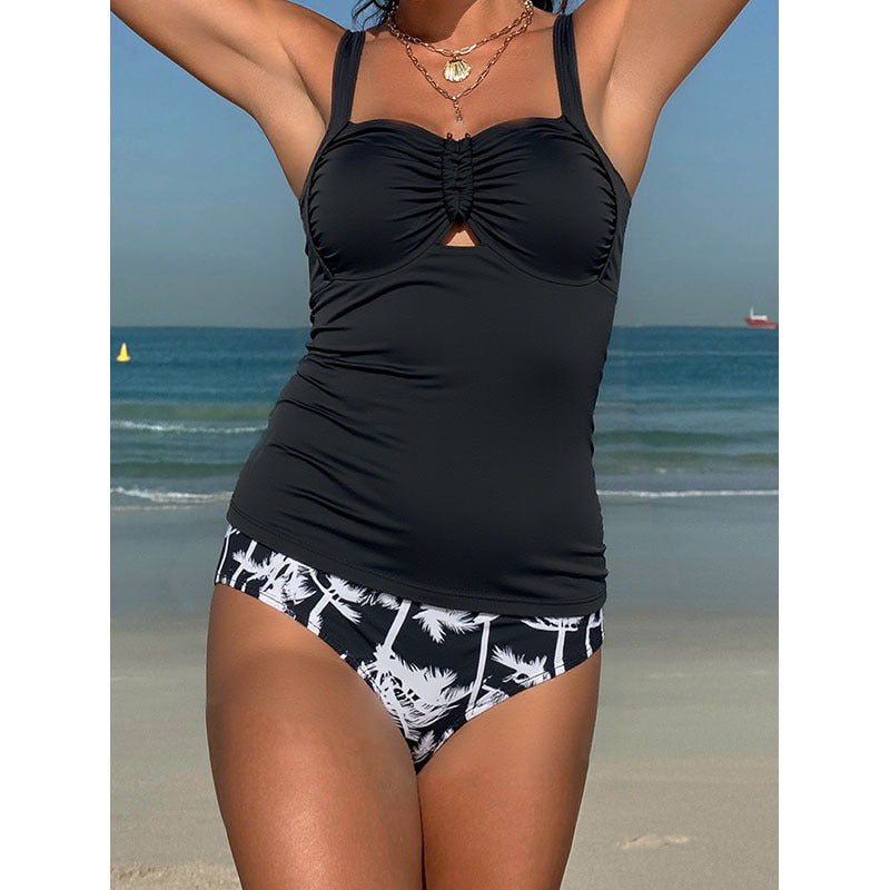 Damen Tankini mit Raffung und modischem Druck Drune
