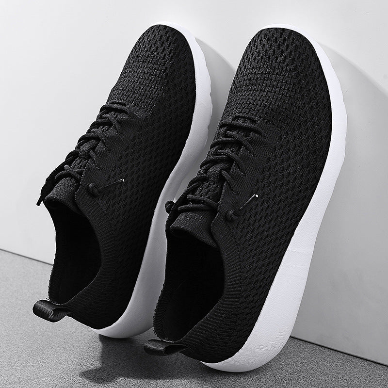 Unisex atmungsaktive Strick‑Slip-On Sneaker mit elastischem Schaft, Zuglasche und gedämpfter Leichtsohle Drune