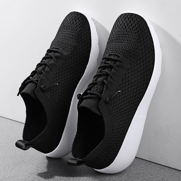 Unisex atmungsaktive Strick‑Slip-On Sneaker mit elastischem Schaft, Zuglasche und gedämpfter Leichtsohle Drune