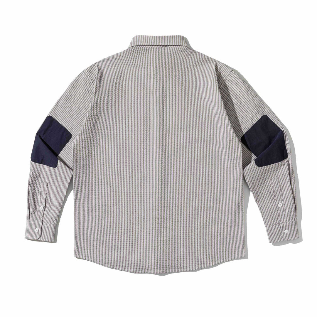 Herren Overshirt aus strukturierter Baumwolle mit aufgesetzten Brusttaschen Drune
