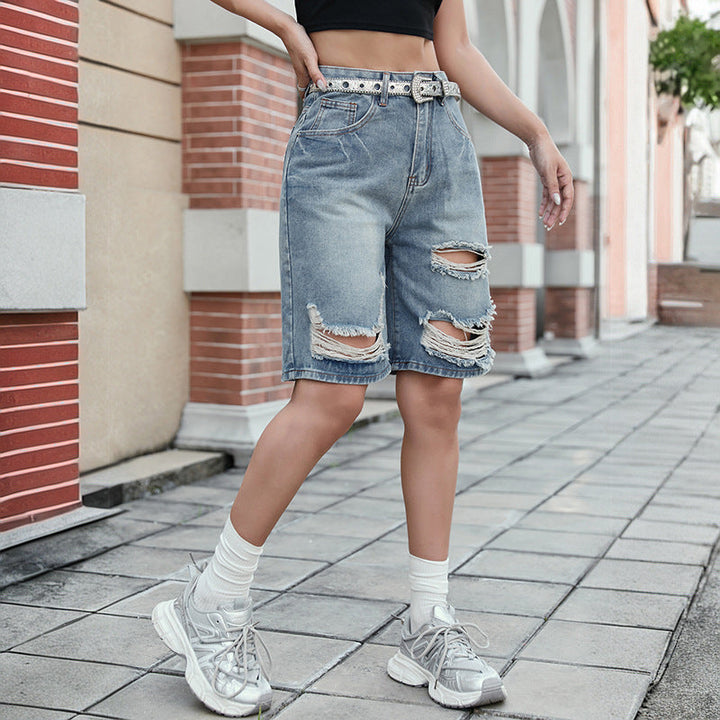 Damen Denim-Shorts mit modischem Schnitt und lässigem Look Drune