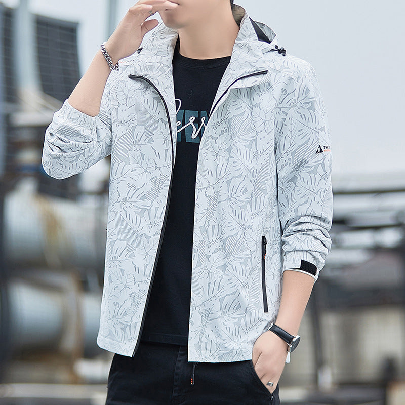 Herren Sportliche Übergangsjacke mit praktischem Kapuzendesign Drune
