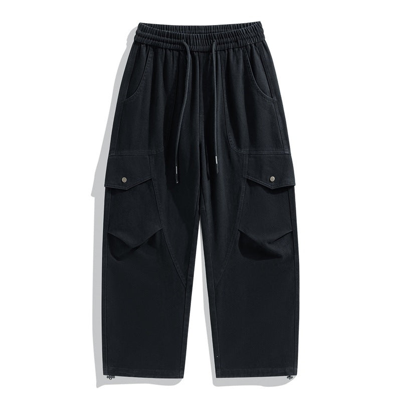 Herren Relaxed-Cargo-Hose aus leichtem Ripstop mit großen Klapp- und Stautaschen Drune