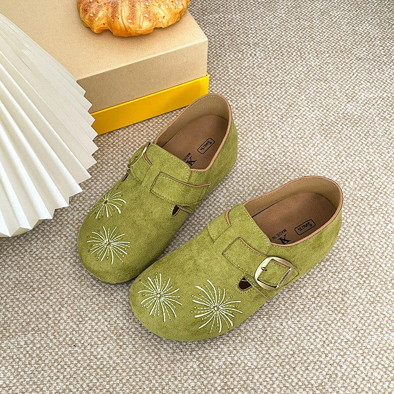Damen Elegante und bequeme Clogs aus hochwertigem Wildleder Drune