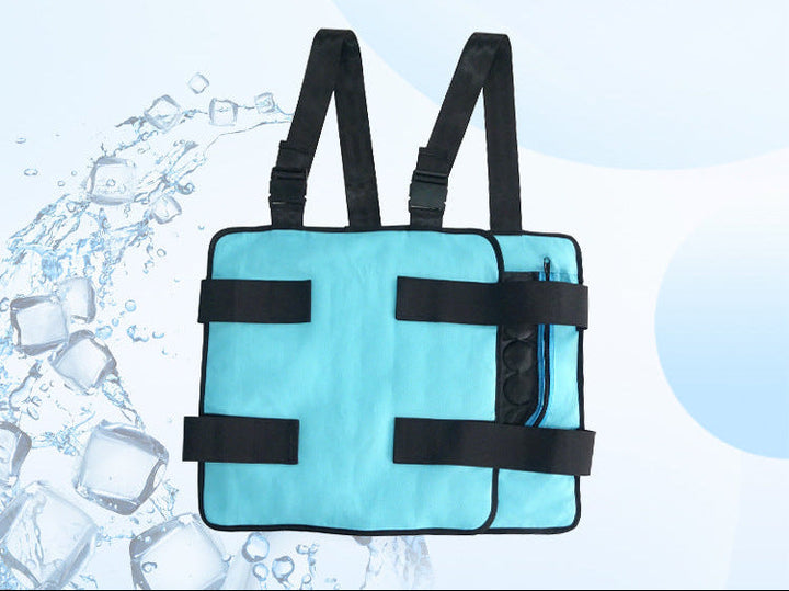 Unisex nan wiederverwendbares Kühlpad für Rücken und Brust mit PCM-Gelpacks und verstellbaren Klettgurten Drune