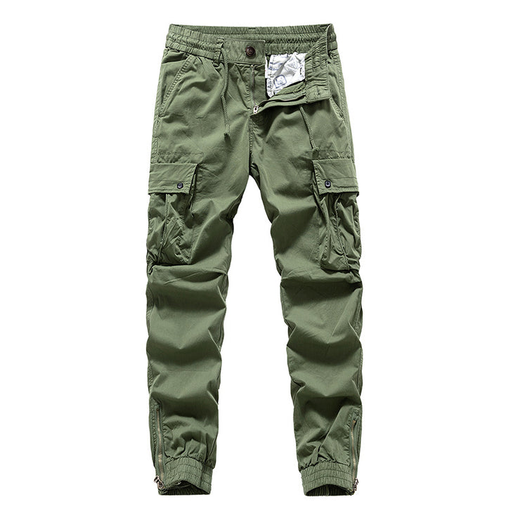 Herren Leichte Cargo-Jogginghose mit elastischem Komfortbund, Taschenorganisation und Reißverschluss‑Knöchel Drune