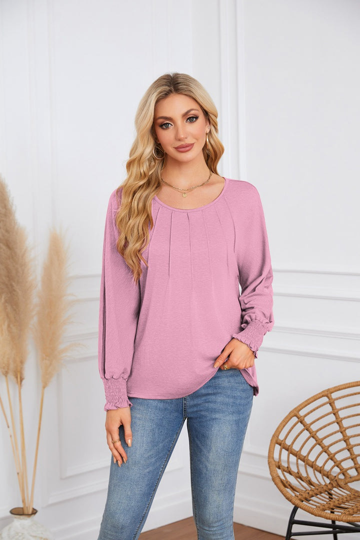 Damen Elegantes und lässiges Longsleeve-Shirt Drune