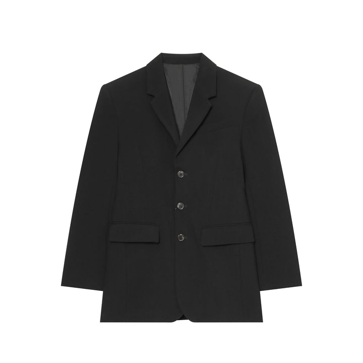 Damen Longline Tailored Blazer mit Reverskragen und Pattentaschen Drune