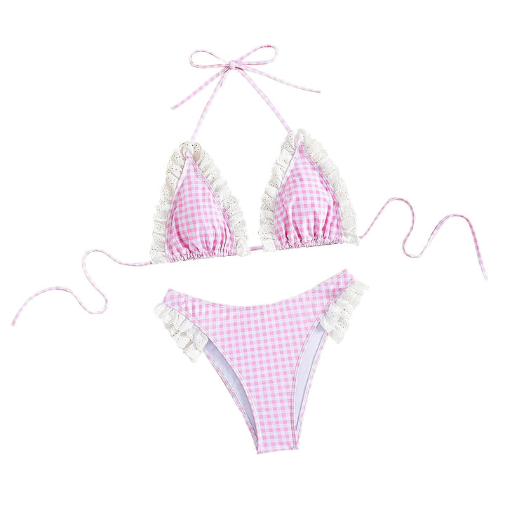 Damen Triangel-Bikini mit Rüschen Drune