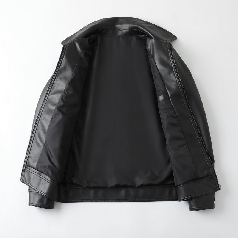 Herren Elegante Lederjacke Drune