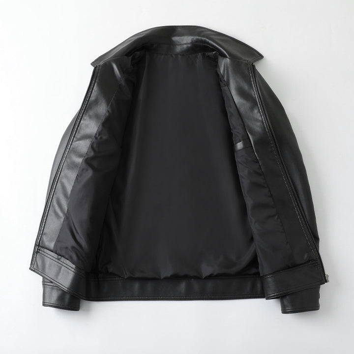 Herren Elegante Lederjacke Drune